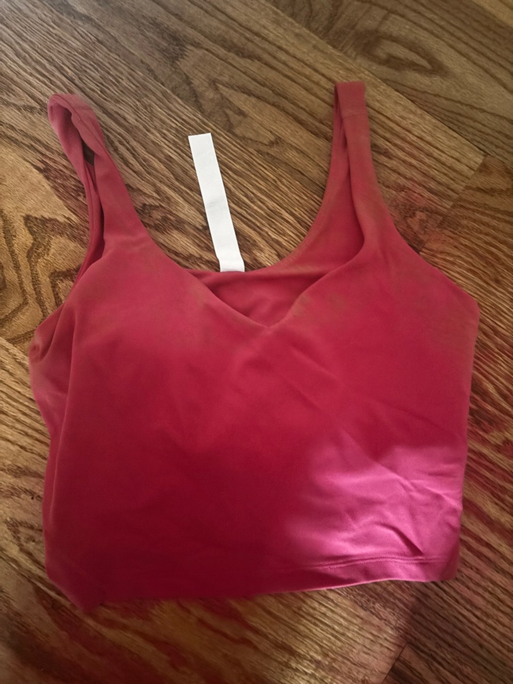 lululemon athletica Scoop Neck Cropped Tank in Deep Pink
